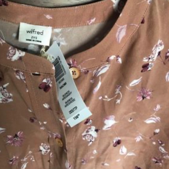 Aritzia Wilfred silk Naomi blouse sz XXS - Picture 2 of 3